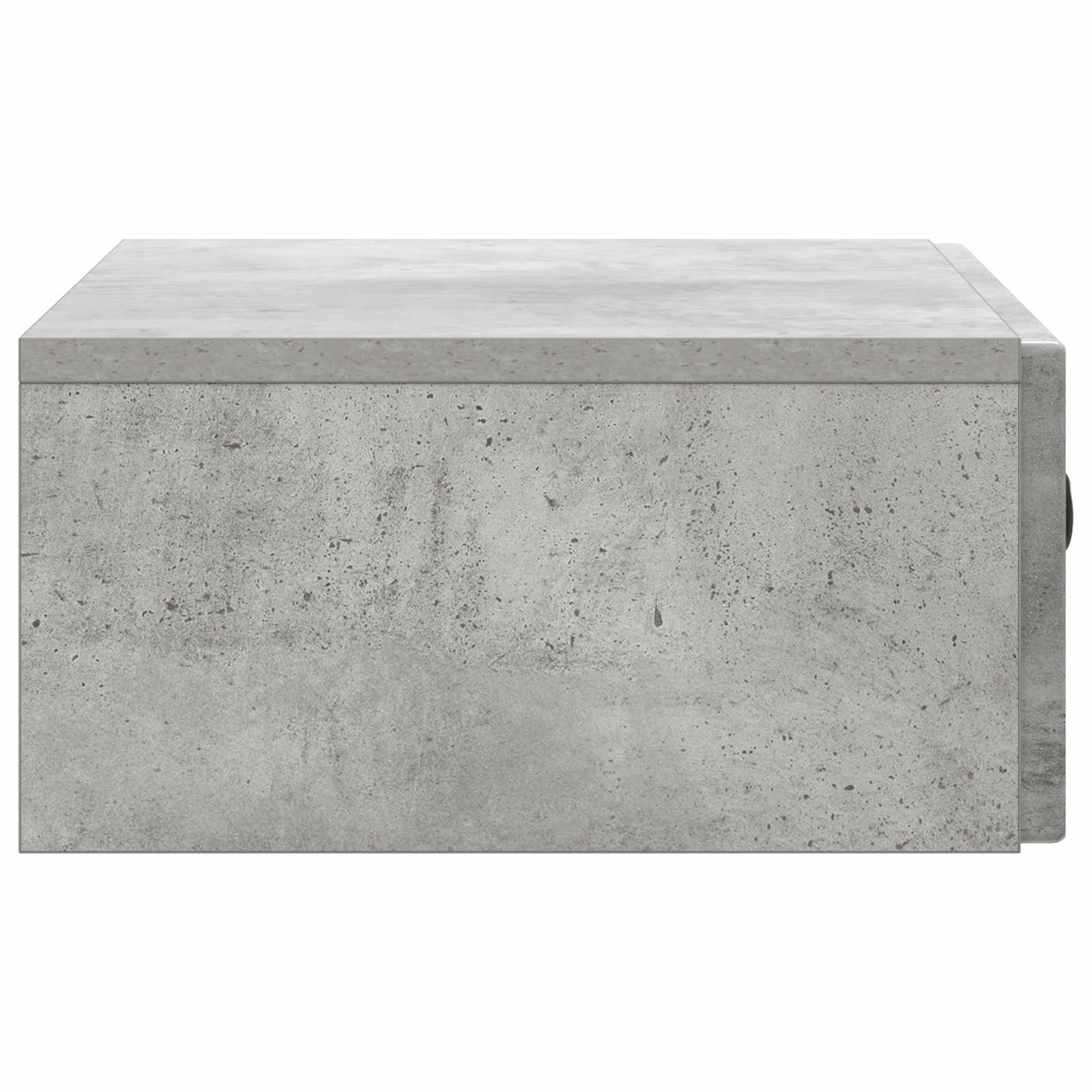 Wandmontage Zijtafel Betongrijs 59 x 34,5 x 17 cm Bewerkt hout