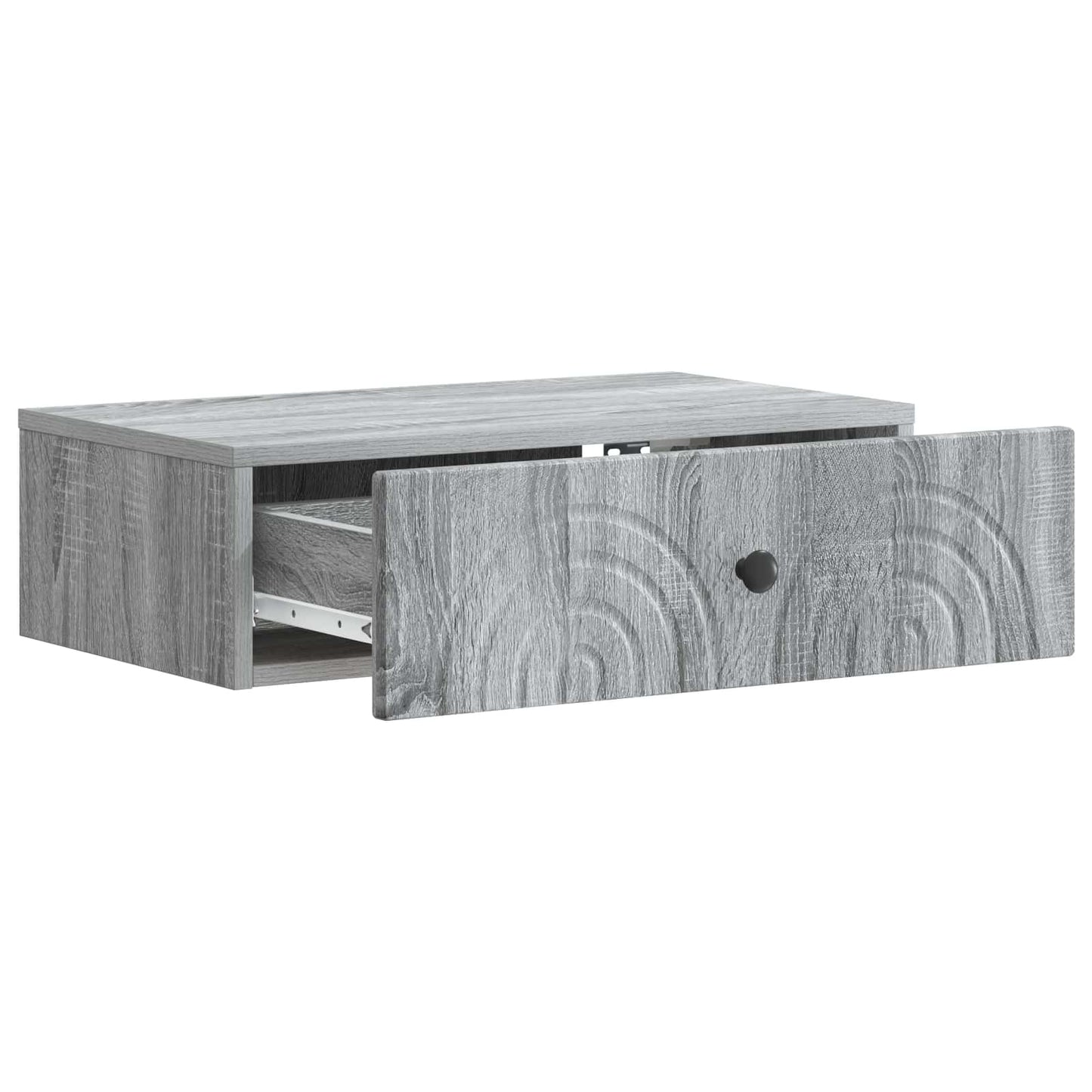 Wandmontage Zijtafel Grijs sonoma 59 x 34,5 x 17 cm