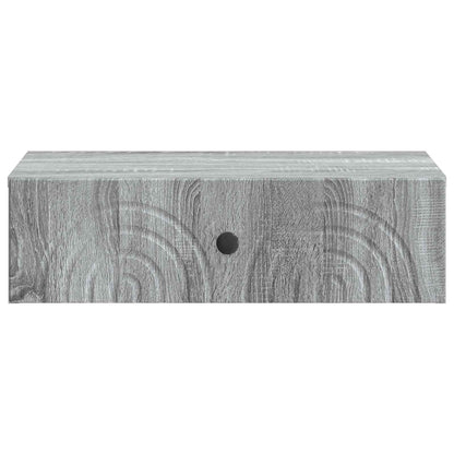 Wandmontage Zijtafel Grijs sonoma 59 x 34,5 x 17 cm