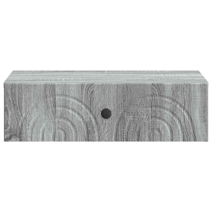 Wandmontage Zijtafel Grijs sonoma 59 x 34,5 x 17 cm