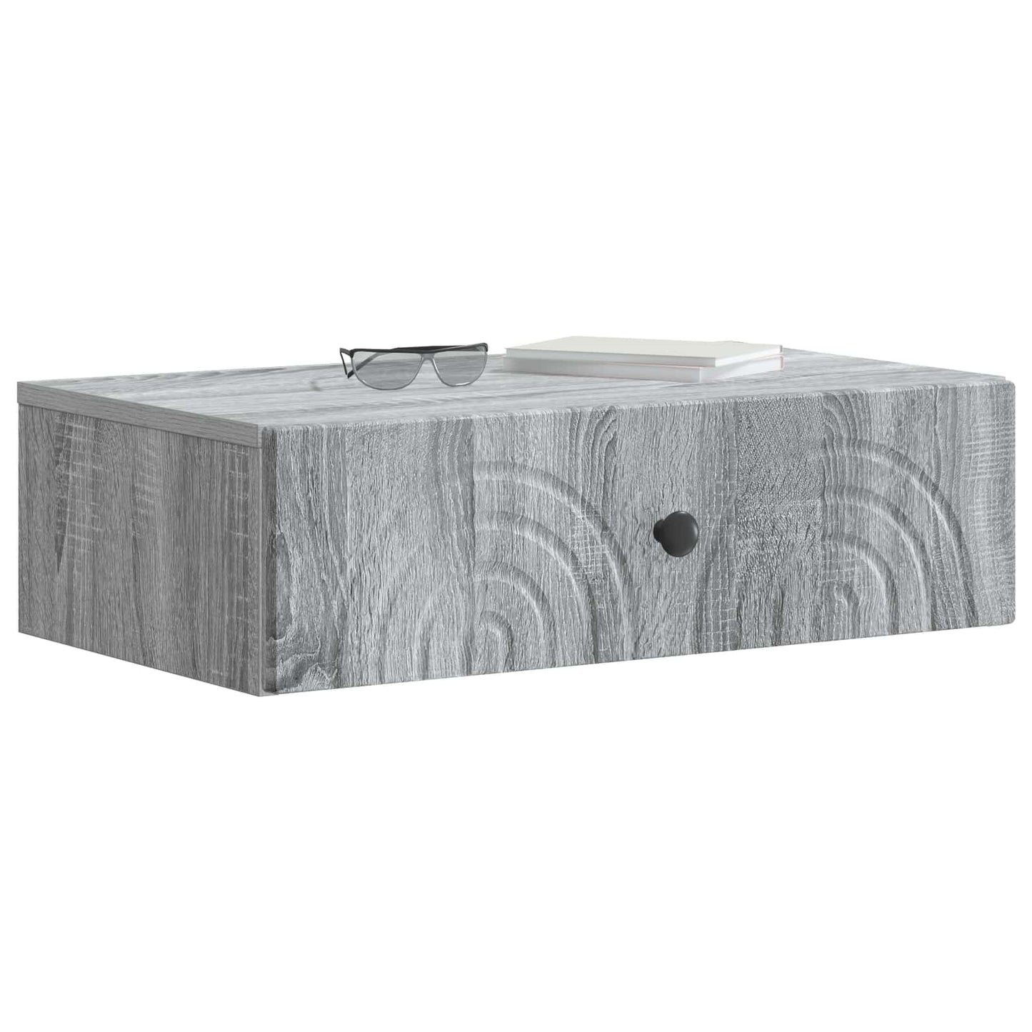 Wandmontage Zijtafel Grijs sonoma 59 x 34,5 x 17 cm