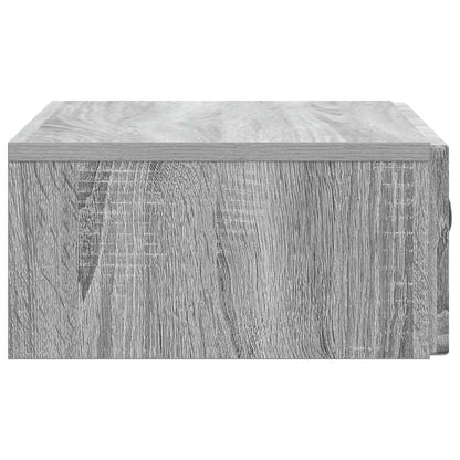 Wandmontage Zijtafel Grijs sonoma 59 x 34,5 x 17 cm