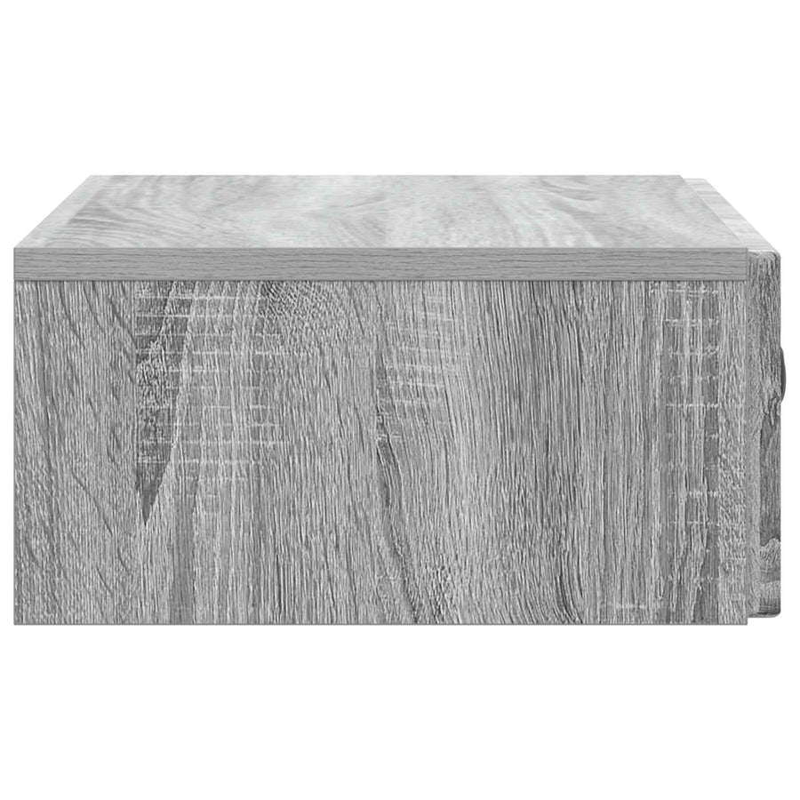 Wandmontage Zijtafel Grijs sonoma 59 x 34,5 x 17 cm