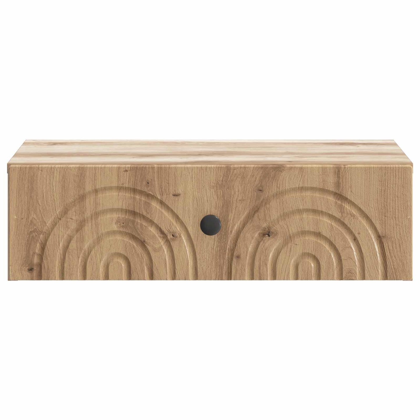 Wandmontage Zijtafel Artisanaal eiken 59 x 34,5 x 17 cm