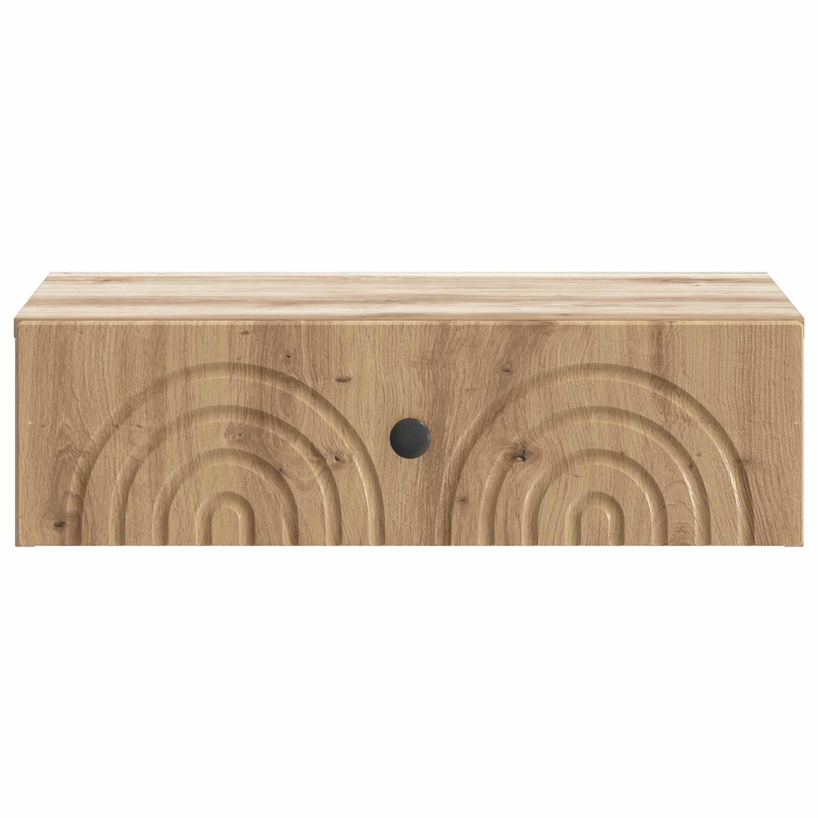 Wandmontage Zijtafel Artisanaal eiken 59 x 34,5 x 17 cm