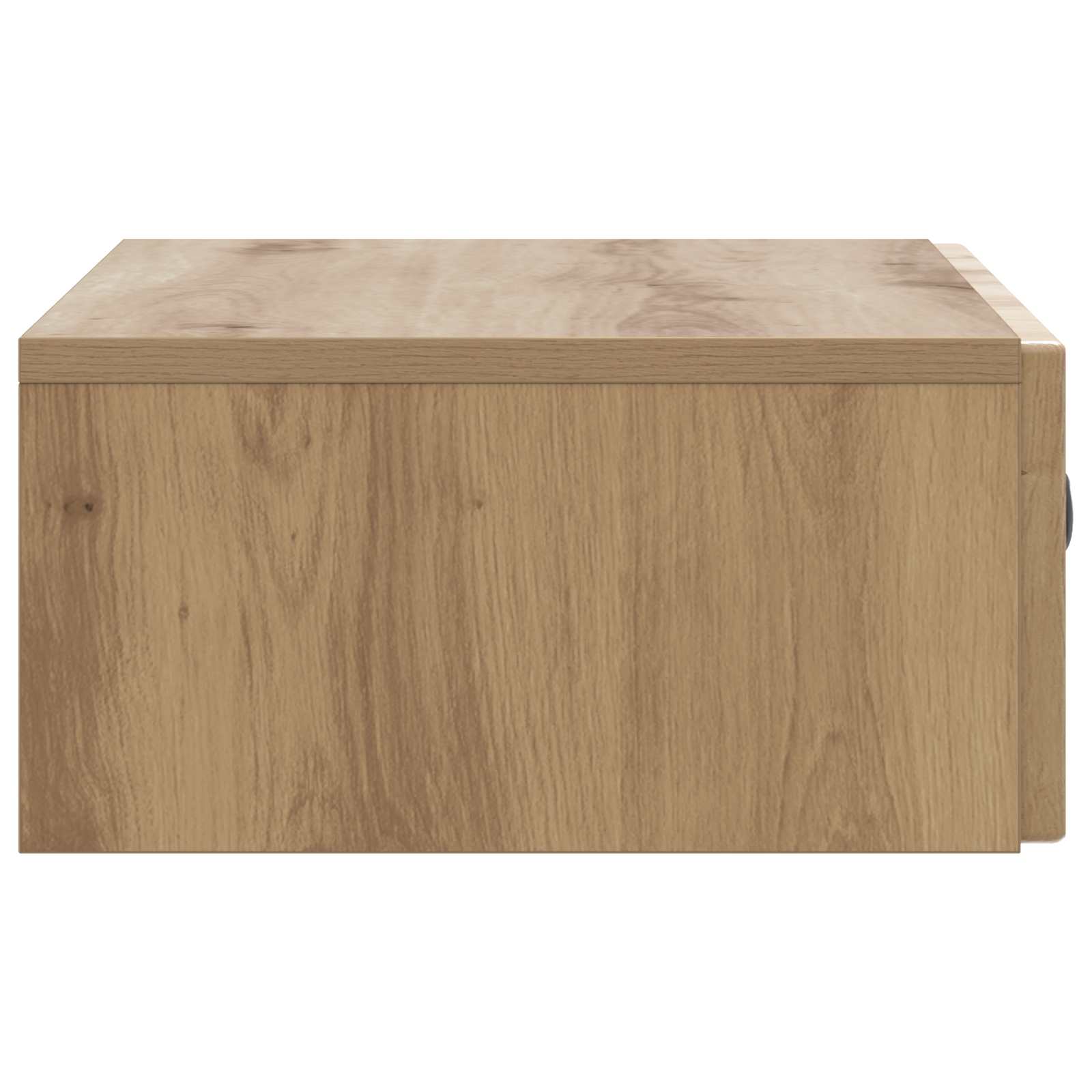 Wandmontage Zijtafel Artisanaal eiken 59 x 34,5 x 17 cm