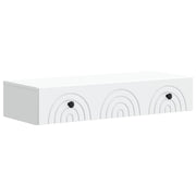 Wandtafel wit 87,5x34,5x17 cm bewerkt hout