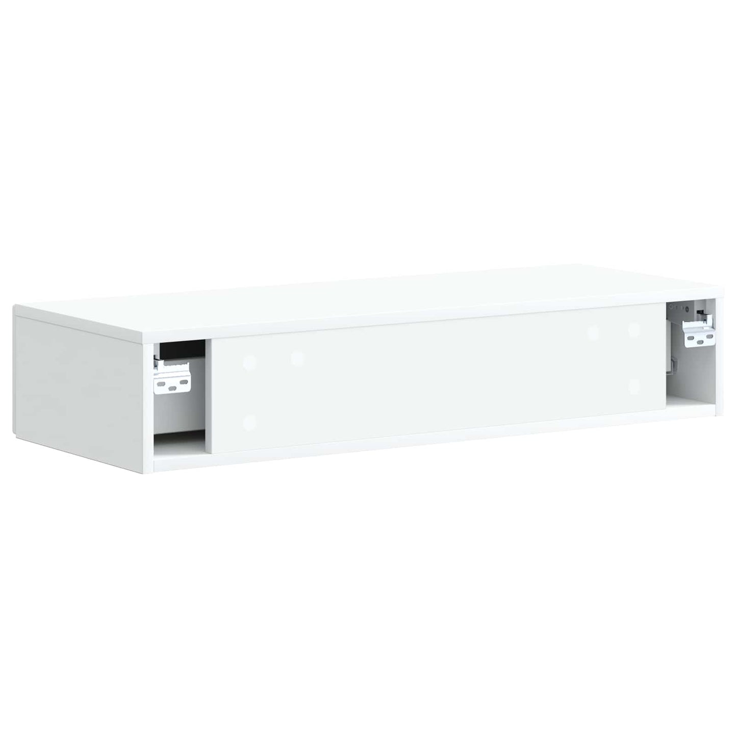 Wandmontage Zijtafel Wit 87,5 x 34,5 x 17 cm Bewerkt hout