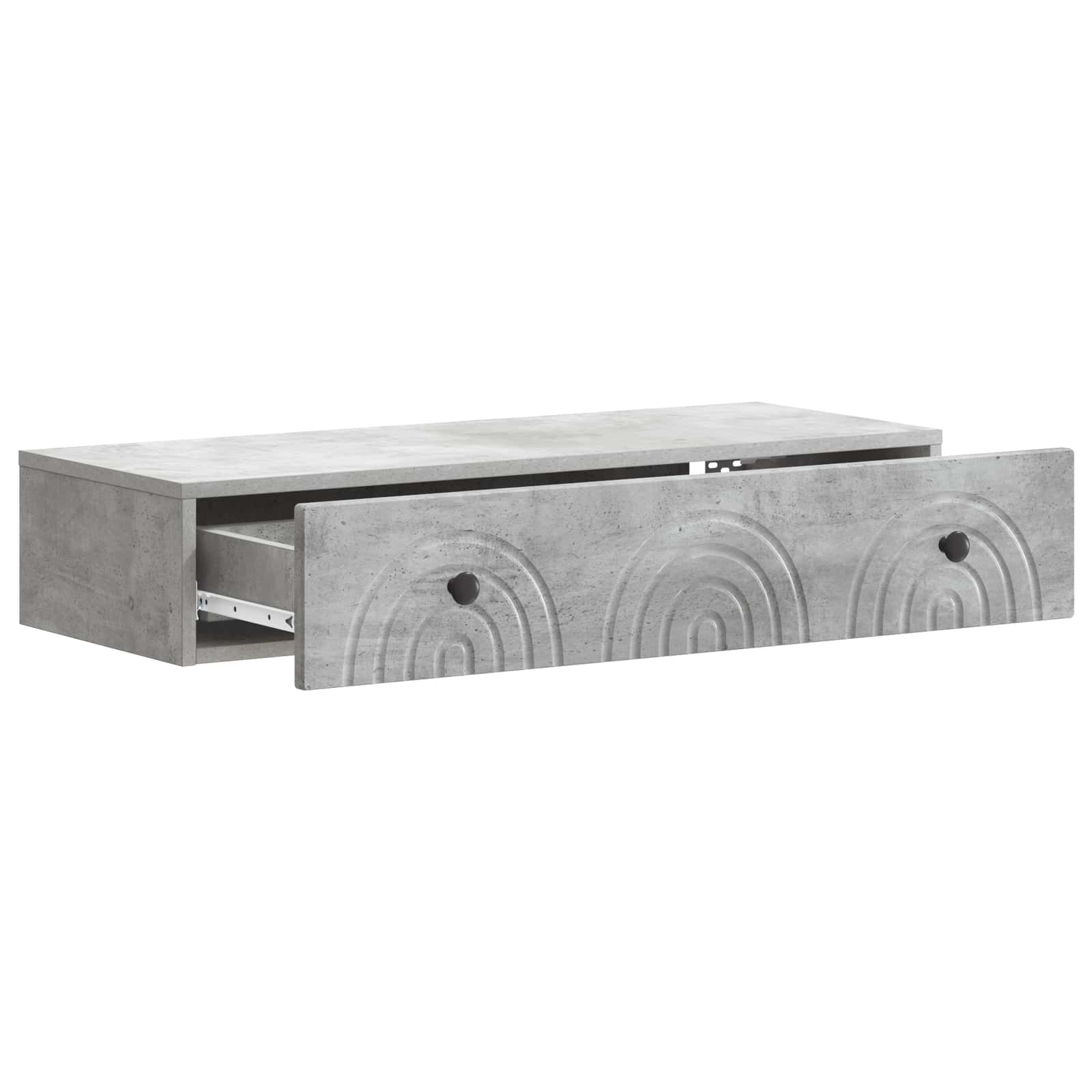 Wandmontage Zijtafel Betongrijs 87,5 x 34,5 x 17 cm