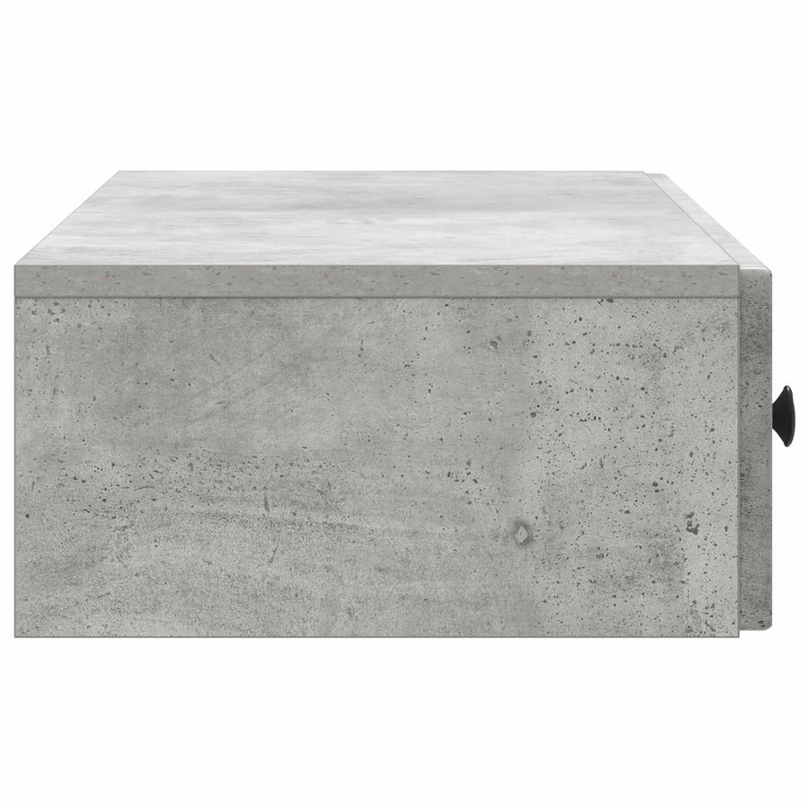 Wandmontage Zijtafel Betongrijs 87,5 x 34,5 x 17 cm