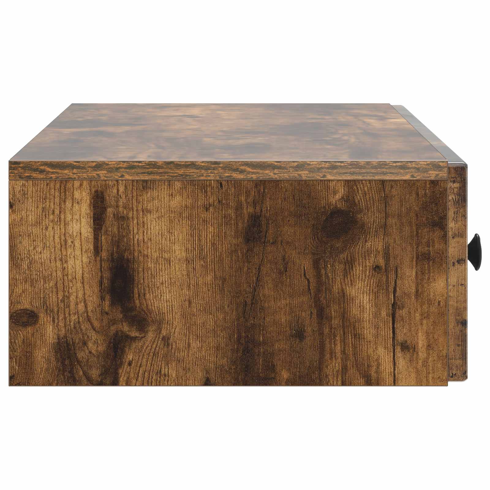 Wandmontage Zijtafel Gerookt eiken 87,5 x 34,5 x 17 cm