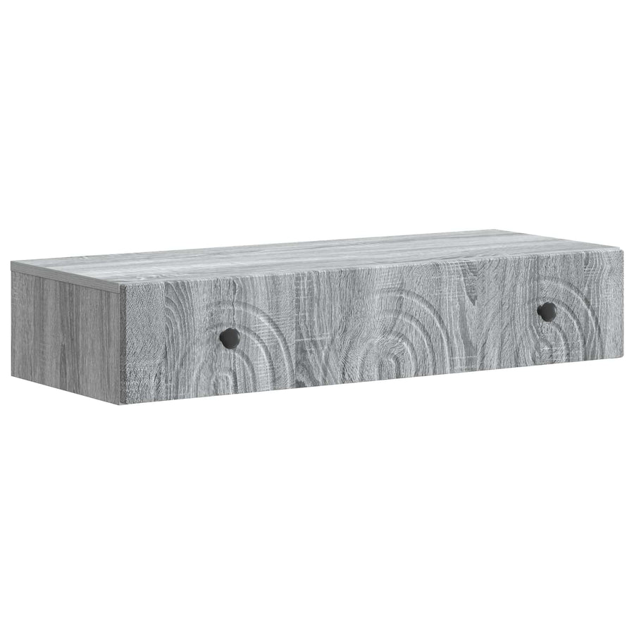 Wandmontage Zijtafel Grijs sonoma 87,5 x 34,5 x 17 cm