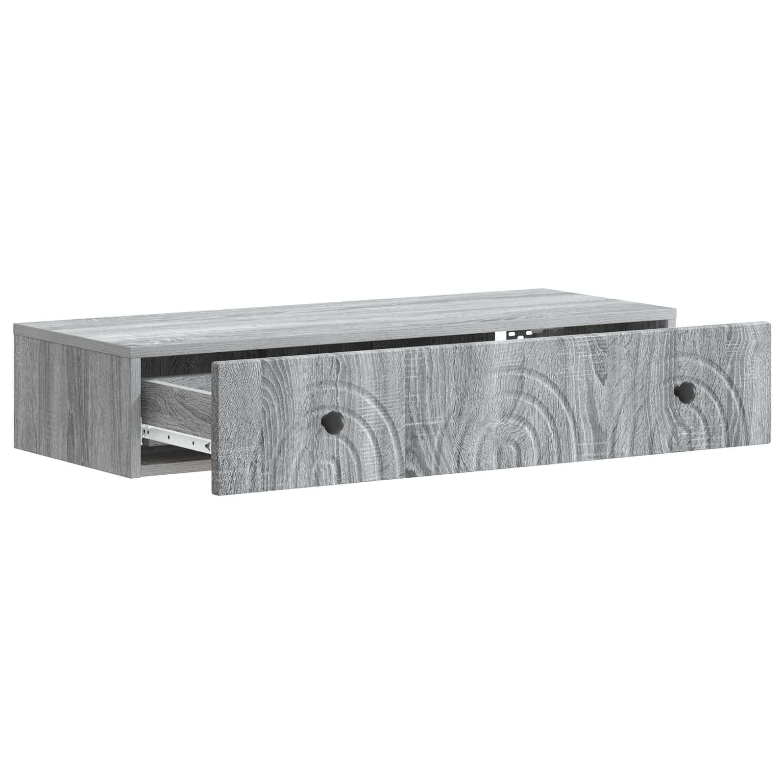 Wandmontage Zijtafel Grijs sonoma 87,5 x 34,5 x 17 cm