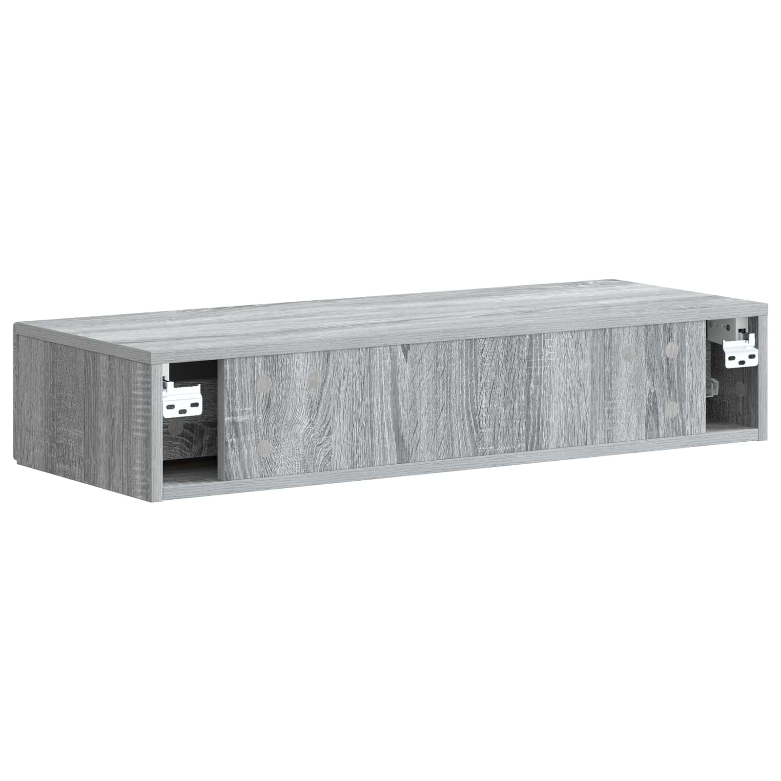 Wandmontage Zijtafel Grijs sonoma 87,5 x 34,5 x 17 cm