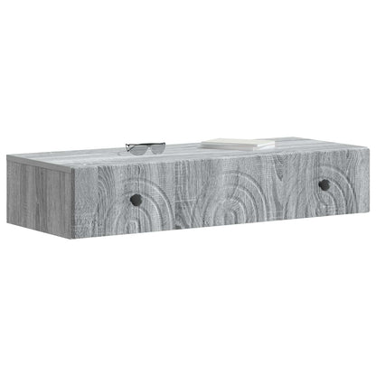 Wandmontage Zijtafel Grijs sonoma 87,5 x 34,5 x 17 cm