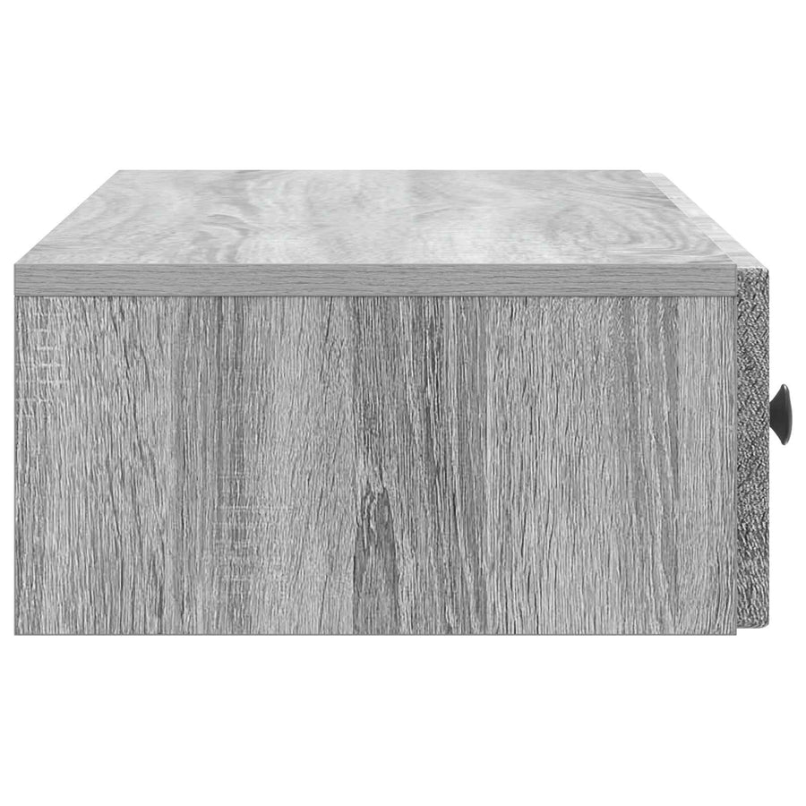 Wandmontage Zijtafel Grijs sonoma 87,5 x 34,5 x 17 cm