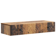 Wandmontage zijtafel 87,5x34,5x17 cm oud hout