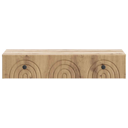 Wandmontage Zijtafel Artisanaal eiken 87,5 x 34,5 x 17 cm
