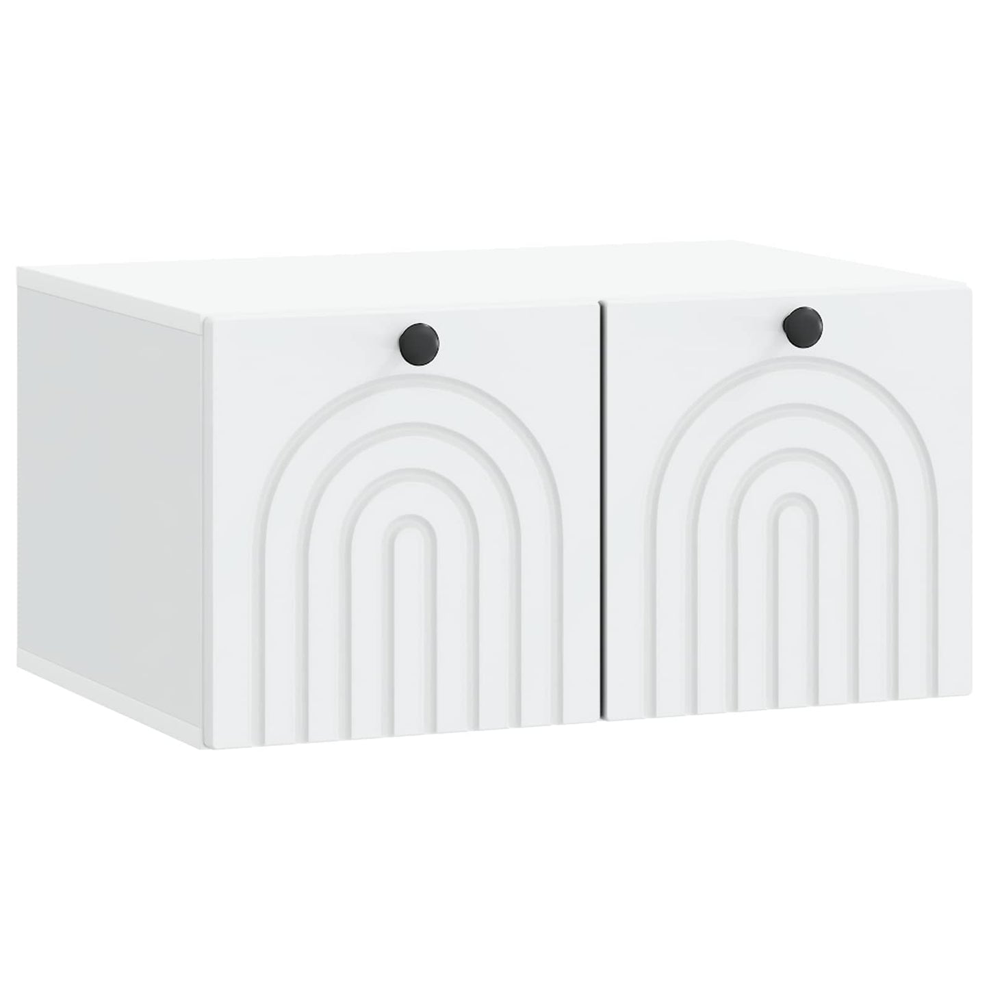Wandbeugel TV-kast Wit 59,5 x 41 x 30 cm Bewerkt hout