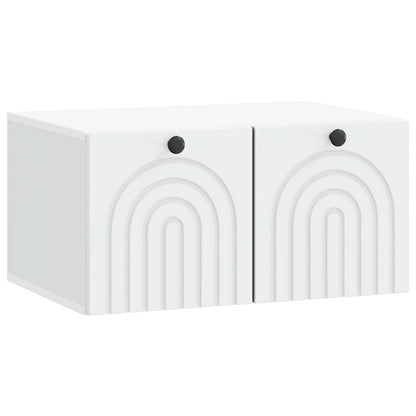 Wandbeugel TV-kast Wit 59,5 x 41 x 30 cm Bewerkt hout