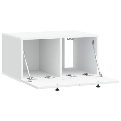 Wandbeugel TV-kast Wit 59,5 x 41 x 30 cm Bewerkt hout