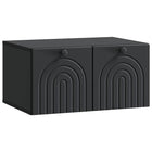 Wandkast tv 59,5x41x30 cm bewerkt hout zwart