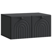 Wandkast tv 59,5x41x30 cm bewerkt hout zwart