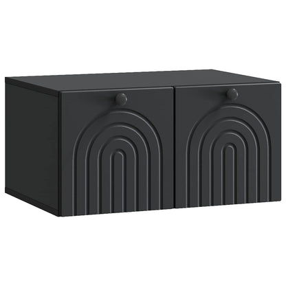 Wandbeugel TV-kast Zwart 59,5 x 41 x 30 cm Bewerkt hout
