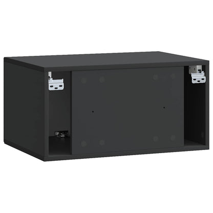 Wandbeugel TV-kast Zwart 59,5 x 41 x 30 cm Bewerkt hout