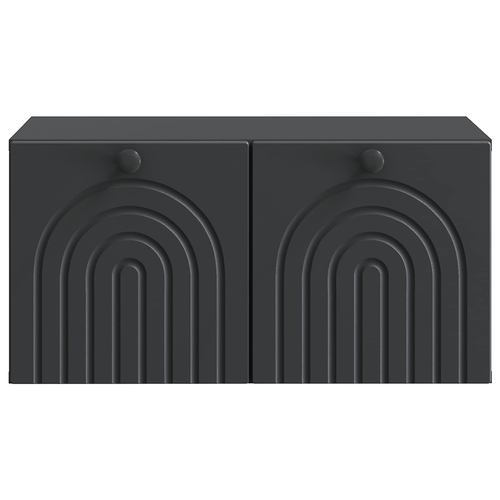 Wandbeugel TV-kast Zwart 59,5 x 41 x 30 cm Bewerkt hout
