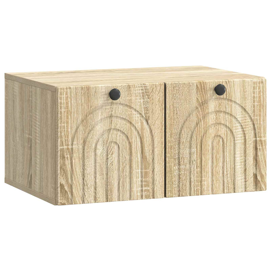 Wandbeugel TV-kast Sonoma Eiken 59,5 x 41 x 30 cm Bewerkt hout