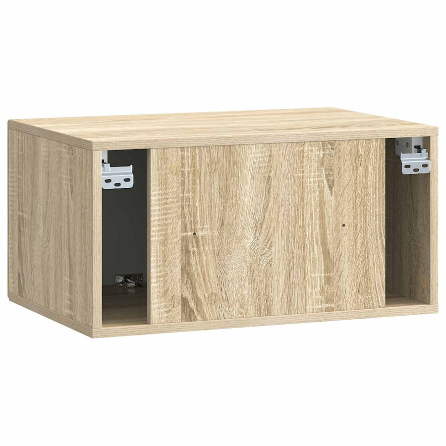 Wandbeugel TV-kast Sonoma Eiken 59,5 x 41 x 30 cm Bewerkt hout