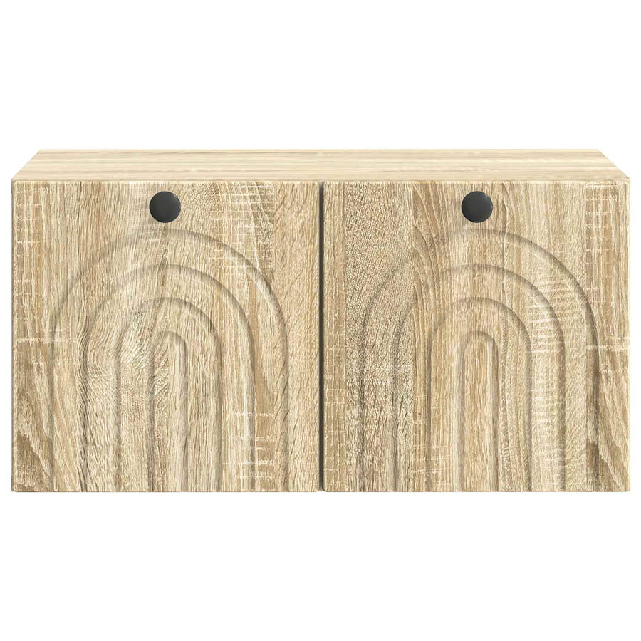 Wandbeugel TV-kast Sonoma Eiken 59,5 x 41 x 30 cm Bewerkt hout