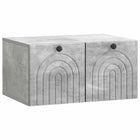 Wandkast betongrijs 59,5x41x30 cm bewerkt hout