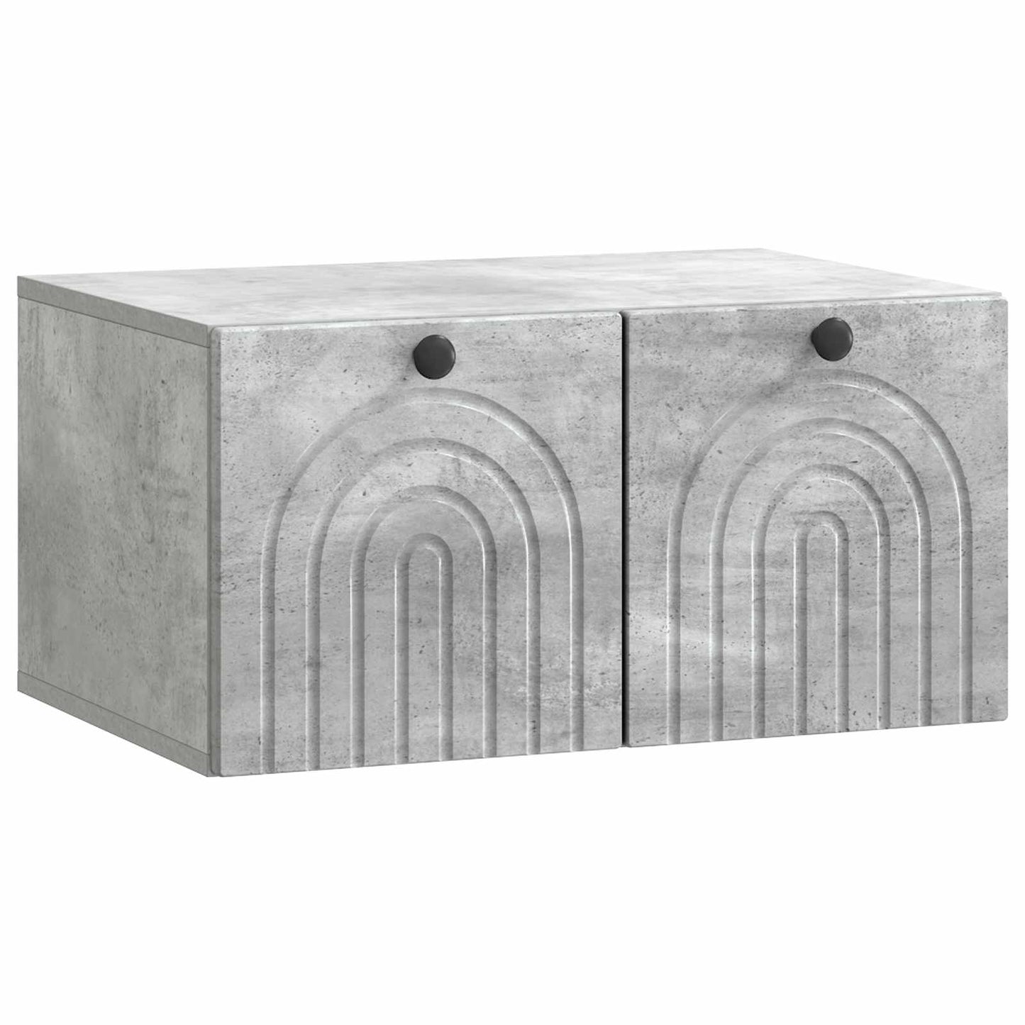 Wandbeugel TV-kast Betongrijs 59,5 x 41 x 30 cm Bewerkt hout