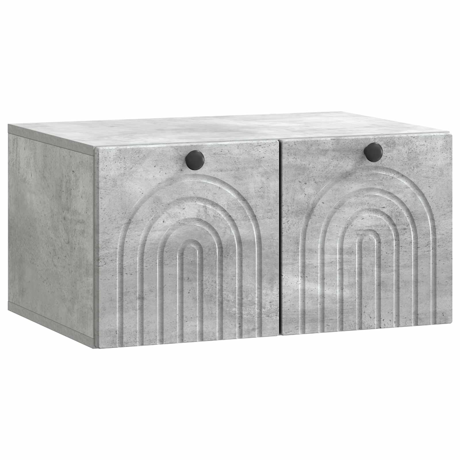 Wandbeugel TV-kast Betongrijs 59,5 x 41 x 30 cm Bewerkt hout