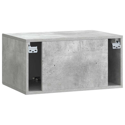Wandbeugel TV-kast Betongrijs 59,5 x 41 x 30 cm Bewerkt hout