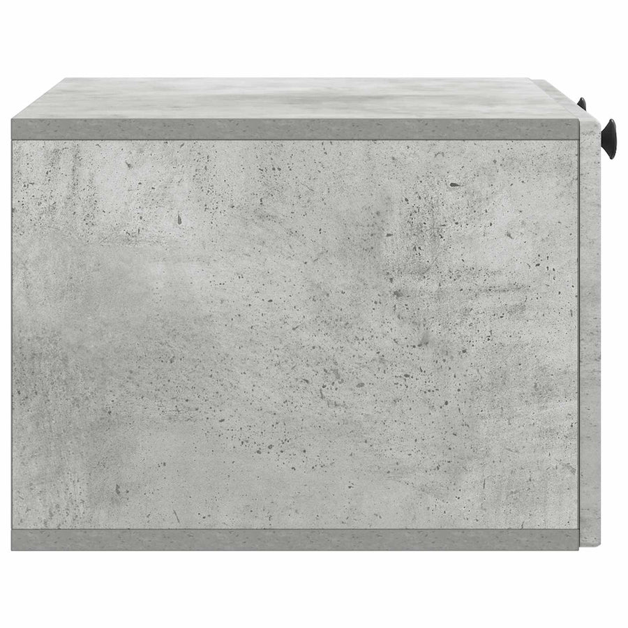 Wandbeugel TV-kast Betongrijs 59,5 x 41 x 30 cm Bewerkt hout