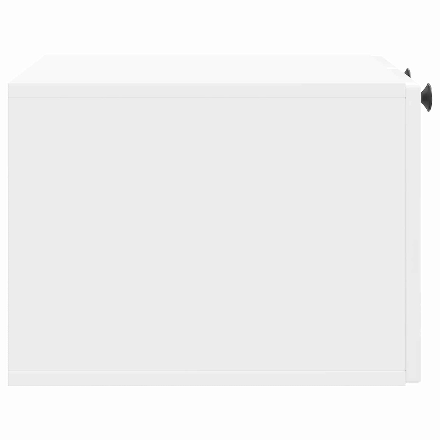 Wandbeugel TV-kast Hoogglans Wit 59,5 x 41 x 30 cm Bewerkt hout