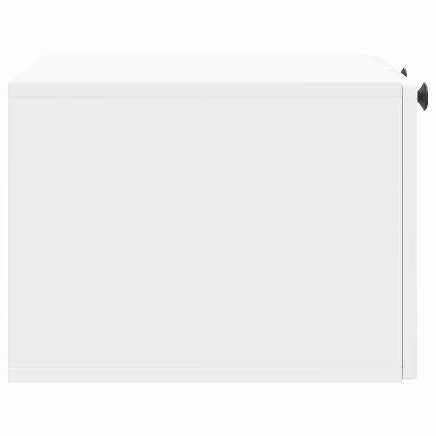 Wandbeugel TV-kast Hoogglans Wit 59,5 x 41 x 30 cm Bewerkt hout