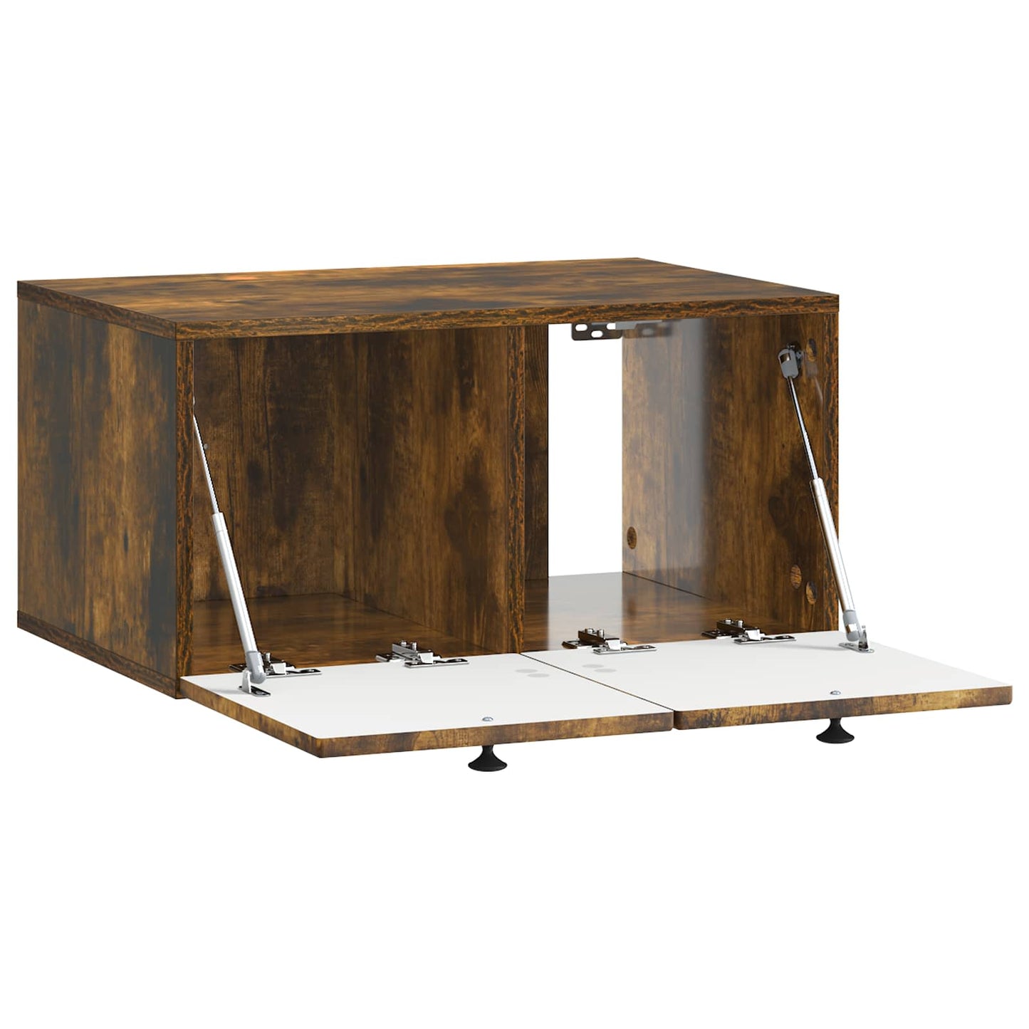Wandbeugel TV-kast Gerookt eiken 59,5 x 41 x 30 cm Bewerkt hout