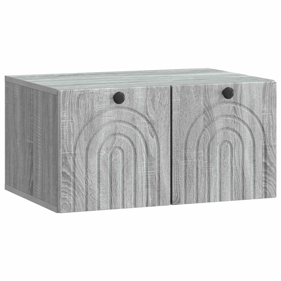 Wandbeugel TV-kast Grijs sonoma 59,5 x 41 x 30 cm Bewerkt hout