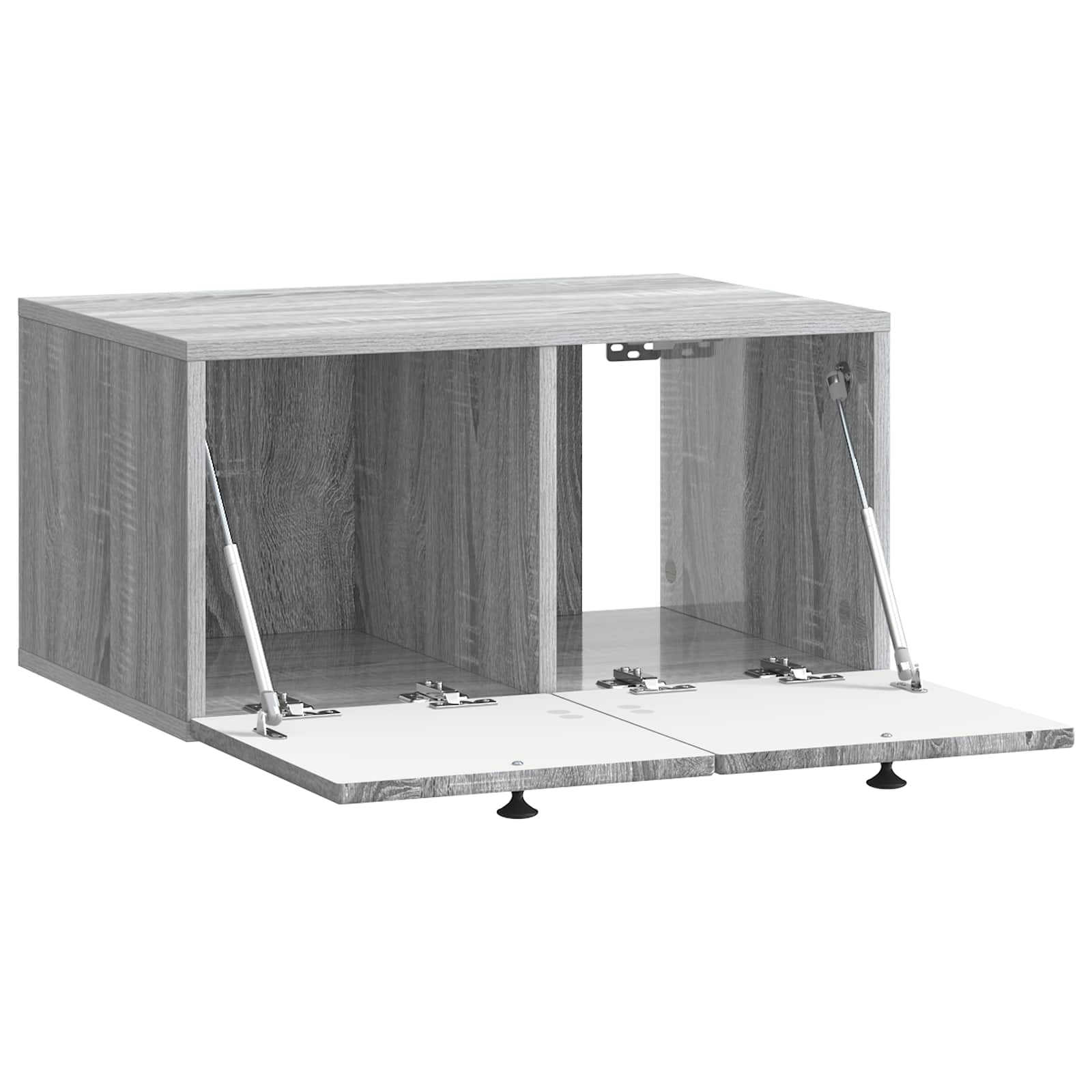 Wandbeugel TV-kast Grijs sonoma 59,5 x 41 x 30 cm Bewerkt hout