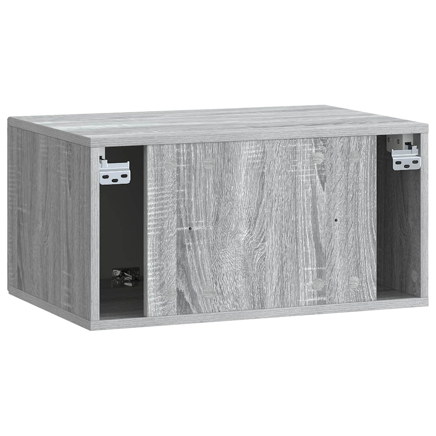 Wandbeugel TV-kast Grijs sonoma 59,5 x 41 x 30 cm Bewerkt hout