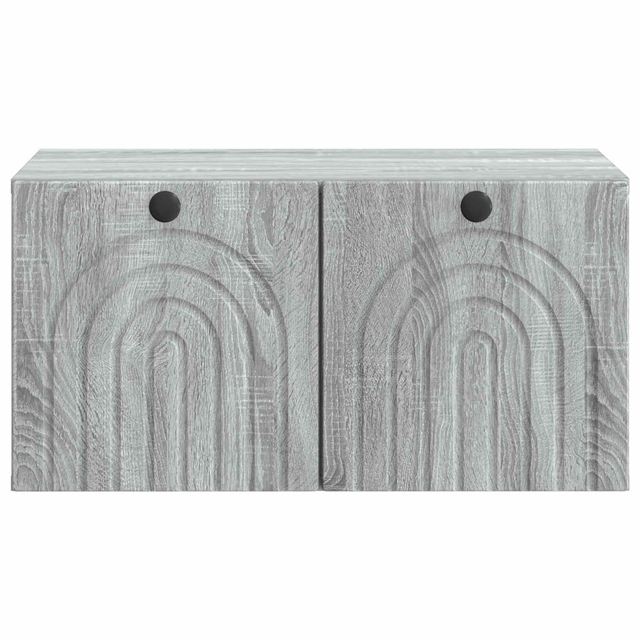 Wandbeugel TV-kast Grijs sonoma 59,5 x 41 x 30 cm Bewerkt hout