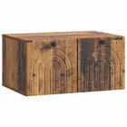 Wandkast 59,5x41x30 cm bewerkt hout oud hout