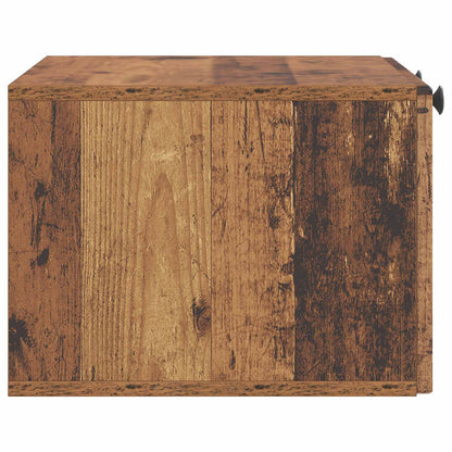 Wandbeugel TV-kast Oud hout 59,5 x 41 x 30 cm Bewerkt hout