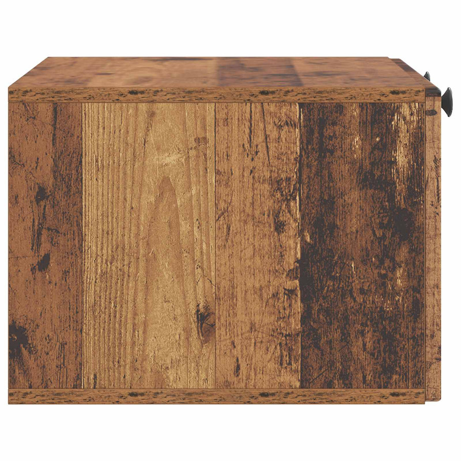 Wandbeugel TV-kast Oud hout 59,5 x 41 x 30 cm Bewerkt hout