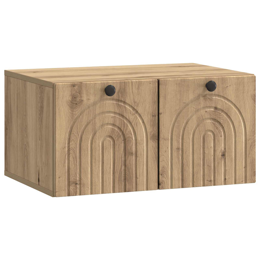 Wandbeugel TV-kast Artisanaal eiken 59,5 x 41 x 30 cm