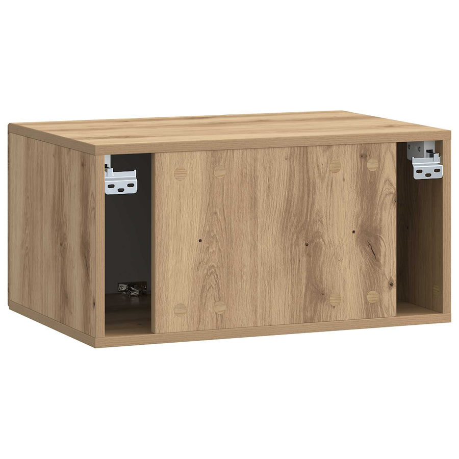 Wandbeugel TV-kast Artisanaal eiken 59,5 x 41 x 30 cm
